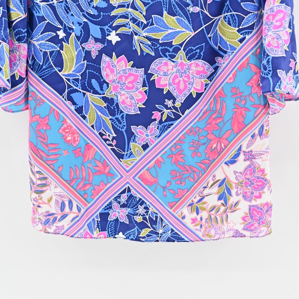 ALICE AND TRIXIE Dress‎ Sz XS Micah Silk Floral Print Long Sleeve Strappy Bright - Picture 4 of 12